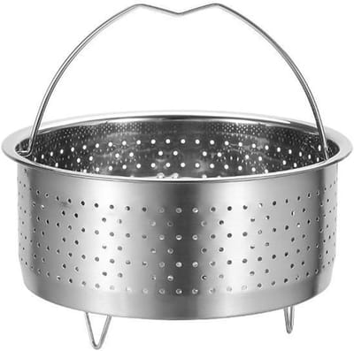 Stoommand - Kookmand - Gezond Koken - Food Grade Staal - 22 cm - Zilver