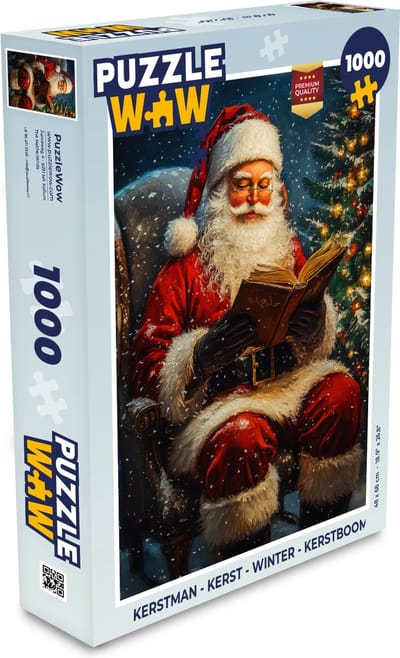 Puzzel Kerstman - Kerst - Winter - Kerstboom - Legpuzzel - Puzzel 1000 stukjes volwassenen - Kerst - Cadeau - Kerstcadeau voor mannen, vrouwen en kinderen