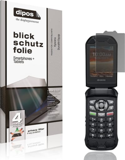 dipos – Matte Privacy Screenprotector geschikt voor Kyocera DuraXA Equip | Anti-Spy Beschermfolie