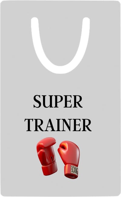 Hacebo® - Super trainer metalen boekenlegger - Sport - coach - boxing - Trainer - geschenk - verjaardag - love gift Bladwijzer boekenleggers - 7.6 cm x 5cm