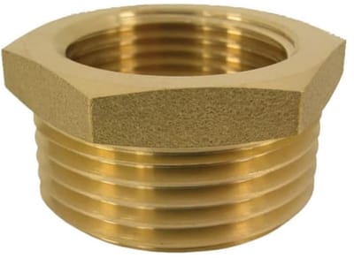 Messing Reductiestuk 3/4" AG x 1/2" IG - Gewindefitting