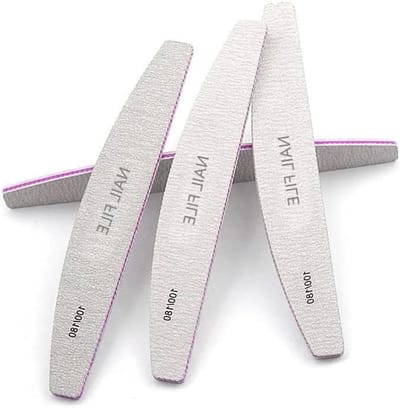 Nagelvijlen Set - Styling Tools - Nagels Vormgeven - Dubbelzijdig Grit - 10 Stuks - Grijs