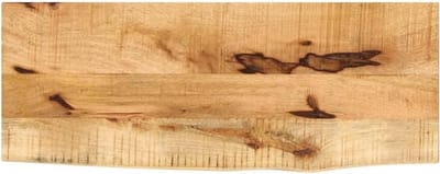 Massief Houten Tafelblad met Natuurlijke Rand - 90x40 cm