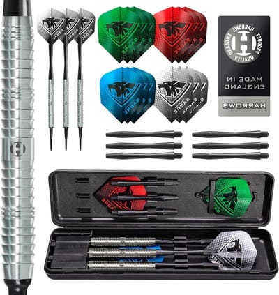 Dartpijlen Set - Zachte Darts - Precisie Werpen - 90% Tungsten Materiaal - 16 Stuks - Zwart
