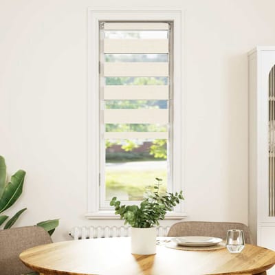 vidaXL - Zebra - rolgordijn - 40x100 - cm - stofbreedte - 35,9 - cm - marmerbeige