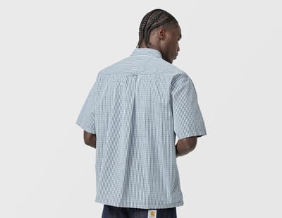 Carhartt WIP Groff Check Short Sleeve Shirt, blauw