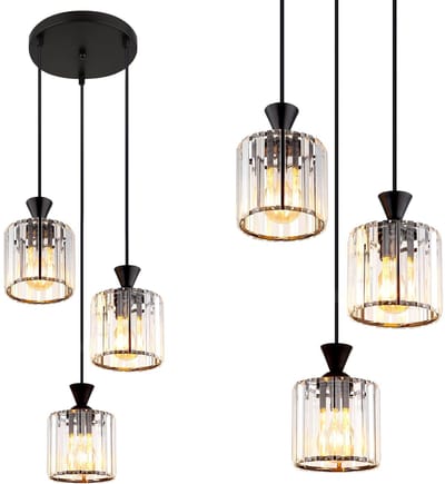 Toolight Ebt025-3Cp Hanglamp - Zwart - 23X105X23Cm