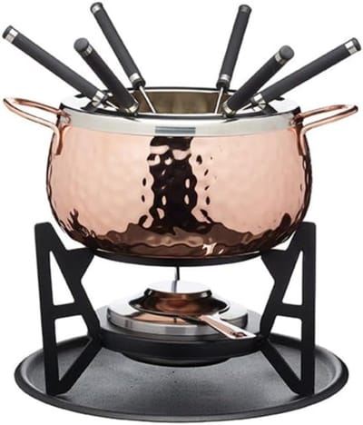 TIM® Fondueset - Fondue - Fondueset elektrisch - Roze - ‎32cm x 32cm x 22cm