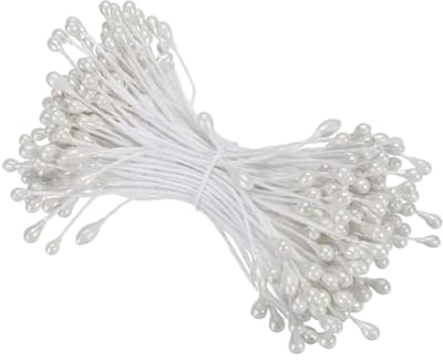 Kunststof Bloem Stamens 150 Stuks - 3mm Dubbele Hoofden voor DIY Decoratie