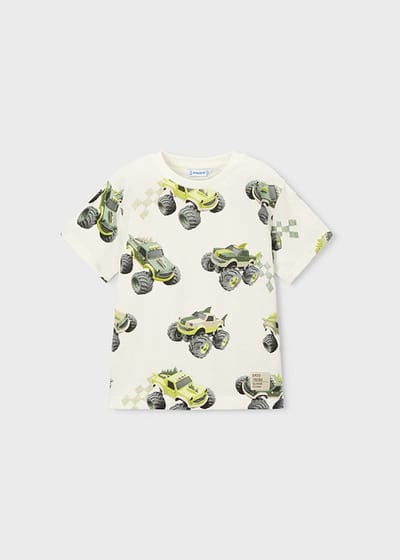 MAYORAL - Jongens t-shirt - Maat 92 - Jongens - Creme -