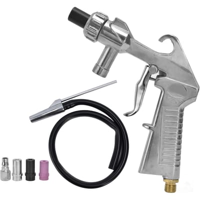Kit de Sablage Pneumatique Industriel Pistolet de Sablage avec Buses Tube pour Dérouillage