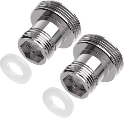 SnelShoppen - Faucet adapter M16 naar M22, 2 stuks, dubbele schroefdraad voor keukenkraan, waterfilter, aerator, M22-M16, praktisch en veelzijdig