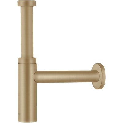 Hansgrohe Universeel Flowstar S Premium designbekersifon 5/4 met muurbuis - met rozet - geborsteld brons