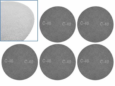 GEKO Schuurgaas 225 mm - P40 - Stofvrij - Set van 5 stuks