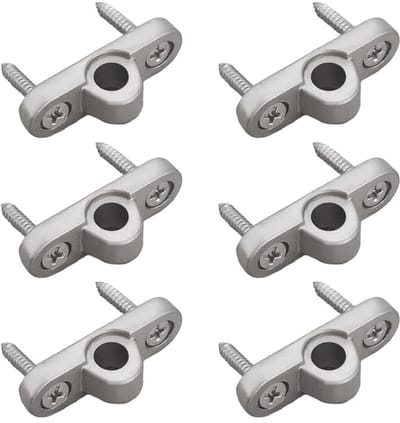 Set van 6 Luifel Torens voor Camper en Caravan, Inclusief 12 Schroeven, Ideaal voor Camping en Buitenactiviteiten, Eenvoudige Installatie