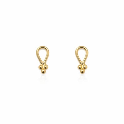 House of Jewels - Druppel Oorbellen - 925 Zilver - Goudkleurig