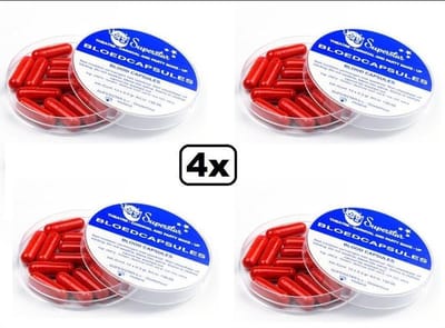 4x Doosje Bloedcapsules 12 stuks Superstar