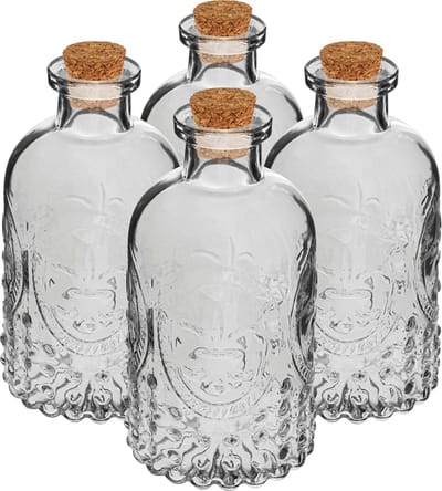 Set decoratieve flesjes 240ml - likeurflesjes