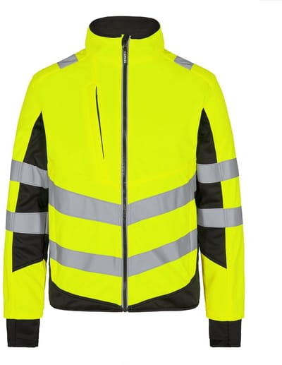 Engel Safety softshell jack 1158-237 - Hi-vis Yellow / Black - L