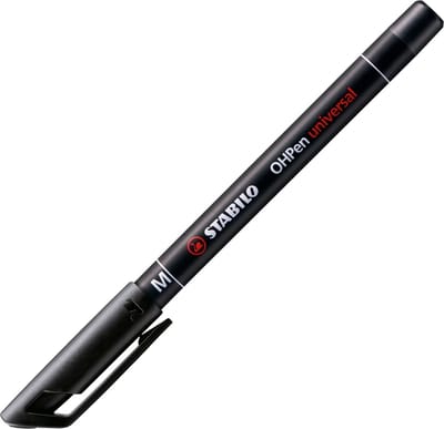 Viltstift STABILO OHpen permanent 843/46 rond 1mm zwart - 10 stuks