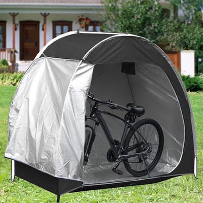 NTH products- Fietsopslagtent Waterdicht - Opbergtent - Fietsenstalling - Tuingereedschap - Grasmaaier - 210D Oxford-stof 195 x 163 x 80 cm - Fietstent
