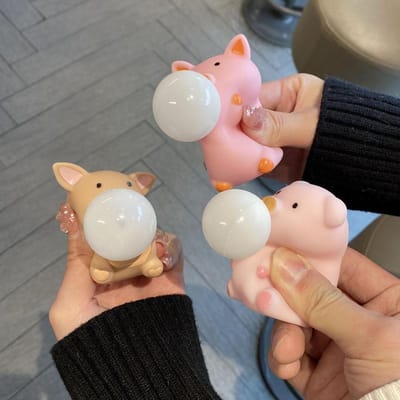 Jouets Fidget Mignon Cochon Jouets Squishy Jouets à Presser Cochonnet Jouets Sensoriels Anti-Stress pour Enfants et Adultes