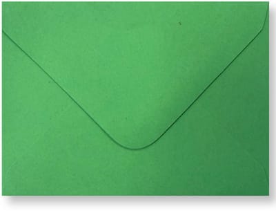 25 Luxe Enveloppen - C7 - Gras Groen - 8,1x11,4cm - 110 grams - Geschikt voor A7