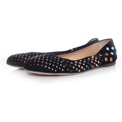 Giuseppe Zanotti, Suède ballerina met gekleurde studs