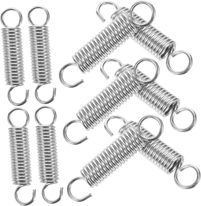 Verlengstukken Roestvrij Staal - Trekveren Compressieveren - Reparatie Apparaten - Stevig en Betrouwbaar - 7 x 1.2 x 1.2 cm