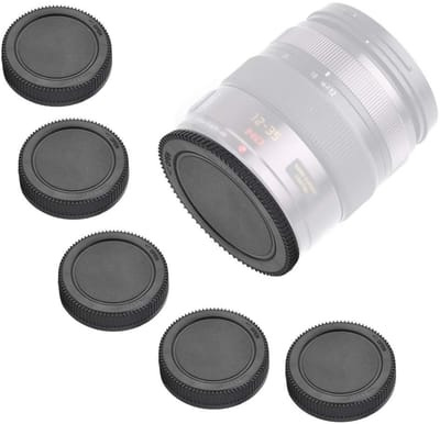Dailygoods- Lensdop 5 Stuks - Achterste Lensdop - Kunststof - Draagbaar - Lichtgewicht - Geschikt voor Lumix DMC-GF3/2/1 G10/3/2/1 GH2 - Lenskap