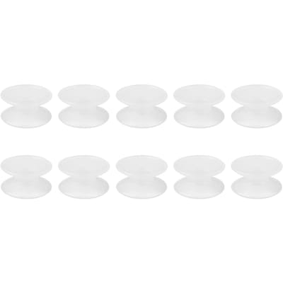 10 stuks Siliconen Dubbelzijdige Zuignappen voor Glas Vissenkom Aquarium white