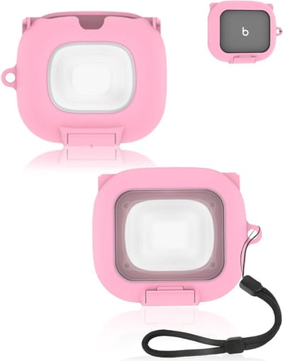 Oordopjes Hoesje - Beschermhoesje Siliconen - Draagcomfort Vergroten - Gecombineerde Schakelaar - 1x1x1 cm - Roze