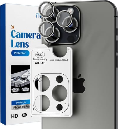 Camera Lens Screen Protector - Geschikt voor iPhone 14 Pro/14 Pro Max - 9H Bescherming - Zwart