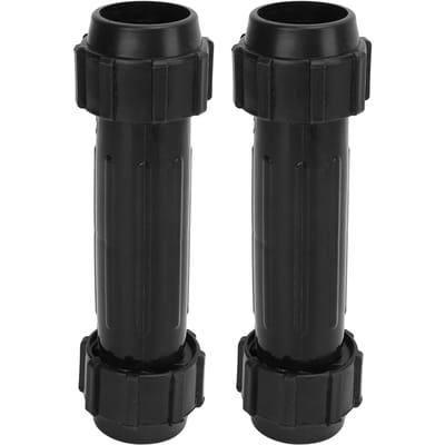 Kajak peddel connector 2 stuks plastic roeiriemen schacht connectoren voor opblaasbare boot stand-up peddel gray