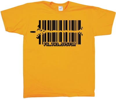 Hybris Fuck The System T-shirt SH-1-15235-H23-4