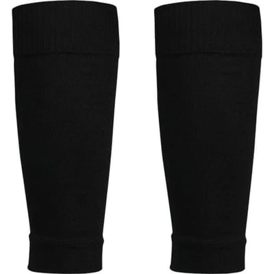 1 Kit de Deux Activités Sportives Chaussettes Protège-tibias de Football Manchon Protège-tibias Support de Jambe Manchon de Compression de Football Adulte Adolescents Enfants Utilisation Pratique For teenagers noir