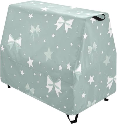 Tafelhoes - Outdoor Cover - Speeltafel Beschermen - Waterdicht UV-bestendig - 41 Inch Hoog - Mint Groene Ster