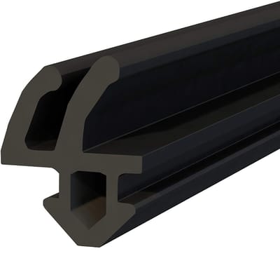 DQ-PP raamafdichting, Zwart, 1 meter, S-1388 Rehau, PVC-raam, Rubber afdichting Afdichtingsband, Kunststof raamafdichtingen, ALU-profielafdichting Deurafdichting