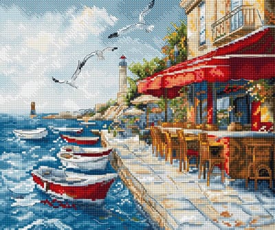 Borduurpakket LETI 9986 Harbor Breeze - Haven Briesje - Leti Stitch