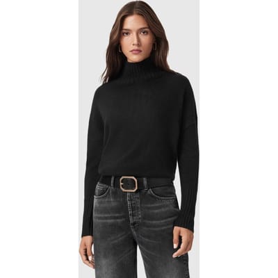 AllSaints Ester Roll Neck Black Taglia: XS | Maglioni a maglia Outlet | Donna | Nero