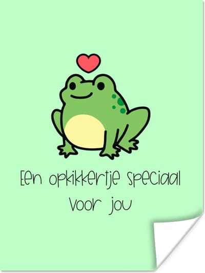 Poster Sterkte - Spreuken - Hartje - Opkikker - 120x160 cm XXL