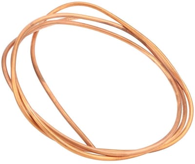 Dailygoods - Koperen Buis - Zachte Spoelbuis - Hoge Temperatuur Bestendig - 2 Meter - Flexibel - Geschikt voor Koelinstallaties - Brons