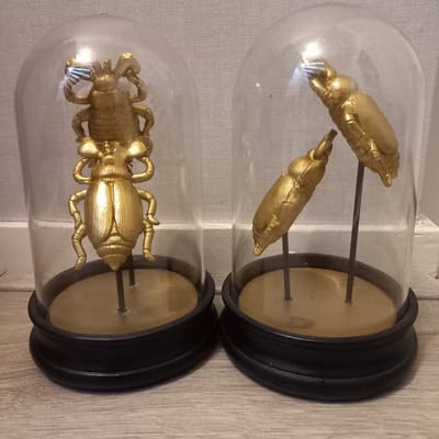 golden animals in dome