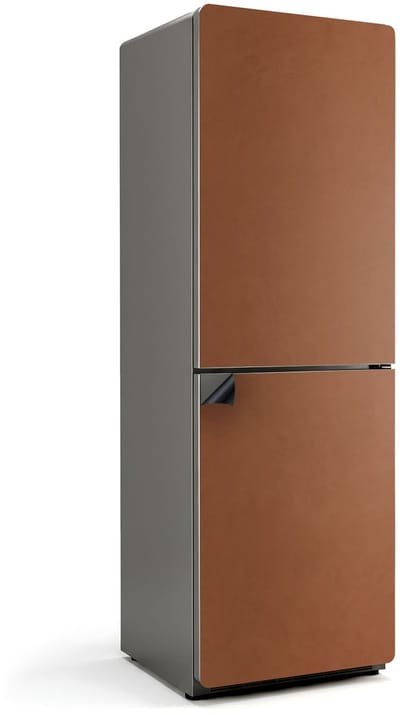 Wallfluent Magnetische Koelkastmat - Bruin Koelkast Magneet Sticker - 60 cm x 180 cm - Bruin Magnetische Koelkastmat - Koelkast Cover Magneet - Decoratieve Koelkast Cover Sticker Magneet - Verwijderbare Koelkast Decoratie