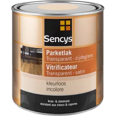 Sencys Parketlak Transparant Zijdeglans Kleurloos 2,5l