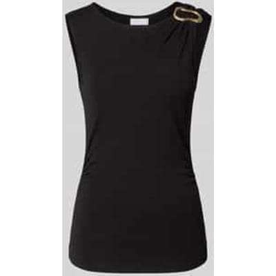 Tanktop van viscosemix met draperieën