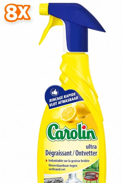 8 x Carolin Spray Ultra Ontvetter Citroen 650ml