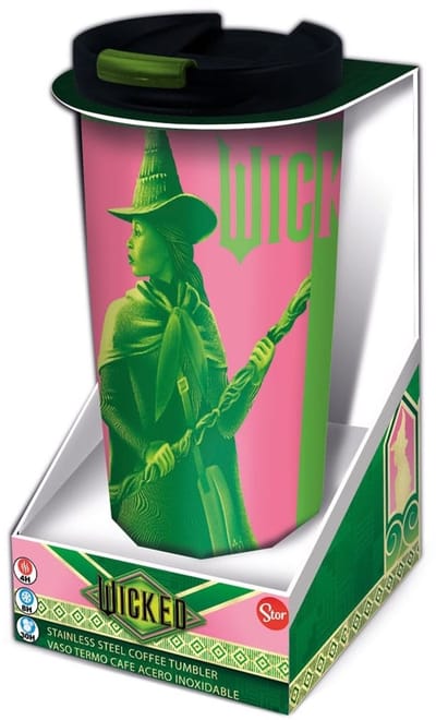 Stor Wicked Stainless Steel travel tumbler Elphaba & Glinda Kitchen- and Tableware