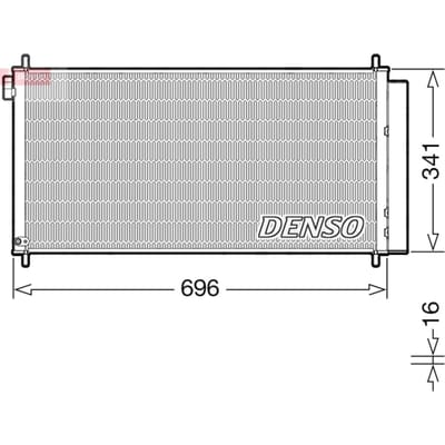 Condensator, airconditioning DENSO DCN50121