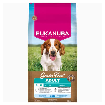 Eukanuba Grain Free Adult Small & Medium Breed Zeevis - Hondenvoer - 12 kg
